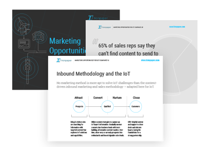 eBook by Ironpaper: Marketing Opportunities for B2B IoT Companies.